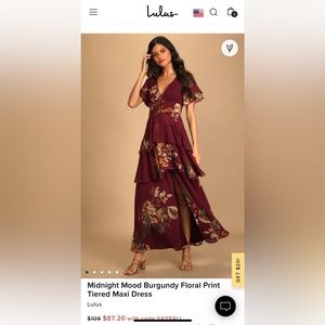 Fall Floral Maxi Dress